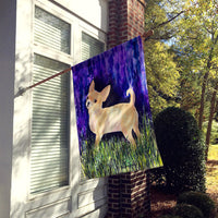 Starry Night Chihuahua Flag Canvas House Size