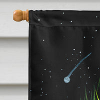 Starry Night Chihuahua Flag Canvas House Size