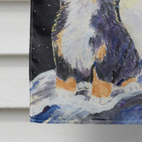 Bernese Mountain Dog Flag Canvas House Size