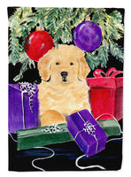 Golden Retriever Flag Canvas House Size