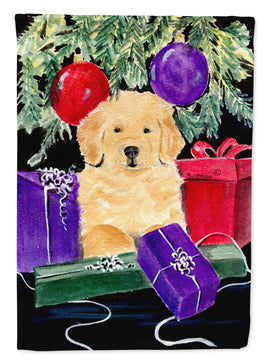 Golden Retriever Flag Canvas House Size