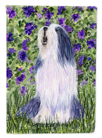 Bearded Collie Flag Canvas House Size