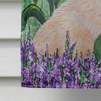 Golden Retriever Flag Canvas House Size