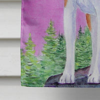 Basenji Flag Canvas House Size