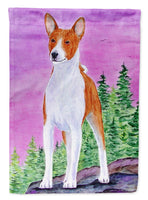 Basenji Flag Canvas House Size