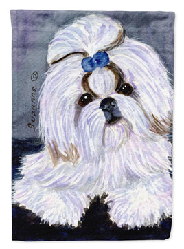 Shih Tzu Flag Canvas House Size