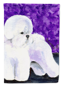 Bichon Frise Flag Canvas House Size