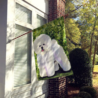 Bichon Frise Flag Canvas House Size