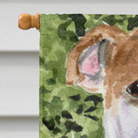 English Bulldog Flag Canvas House Size