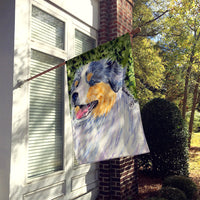 Australian Shepherd Flag Canvas House Size