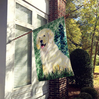 Golden Retriever Flag Canvas House Size