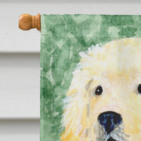 Golden Retriever Flag Canvas House Size