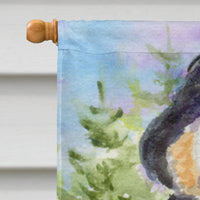 Bernese Mountain Dog Flag Canvas House Size