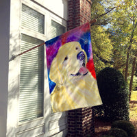 Golden Retriever Flag Canvas House Size