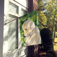 Golden Retriever Flag Canvas House Size