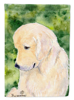 Golden Retriever Flag Canvas House Size