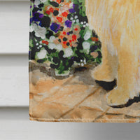 Golden Retriever Flag Canvas House Size