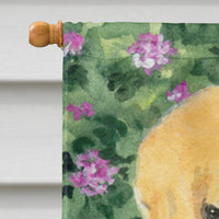 Golden Retriever Flag Canvas House Size