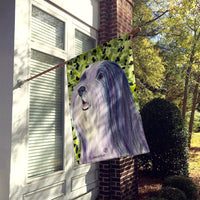 Bearded Collie Flag Canvas House Size