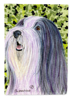 Bearded Collie Flag Canvas House Size