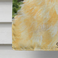 Golden Retriever Flag Canvas House Size