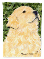 Golden Retriever Flag Canvas House Size