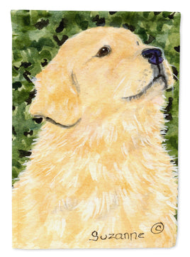 Golden Retriever Flag Canvas House Size