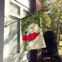 Golden Retriever Flag Canvas House Size