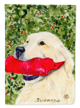 Golden Retriever Flag Canvas House Size