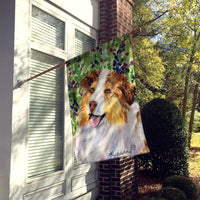 Australian Shepherd Flag Canvas House Size