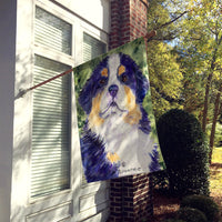 Bernese Mountain Dog Flag Canvas House Size