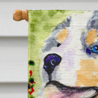 Australian Shepherd Flag Canvas House Size