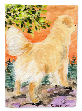 Golden Retriever Flag Canvas House Size