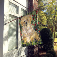 Golden Retriever Flag Canvas House Size