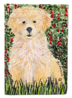 Golden Retriever Flag Canvas House Size