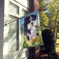 Bernese Mountain Dog Flag Canvas House Size