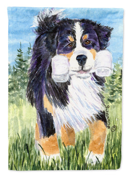 Bernese Mountain Dog Flag Canvas House Size