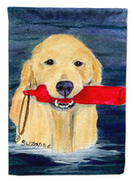 Golden Retriever Flag Canvas House Size