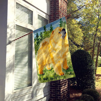 Chow Chow Flag Canvas House Size