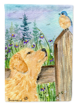 Golden Retriever Flag Canvas House Size