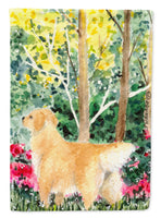 Golden Retriever Flag Canvas House Size