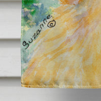 Golden Retriever Flag Canvas House Size