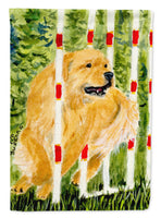 Golden Retriever Flag Canvas House Size