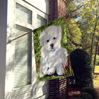 Bichon Frise Flag Canvas House Size