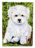 Bichon Frise Flag Canvas House Size