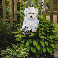 Bichon Frise Flag Garden Size