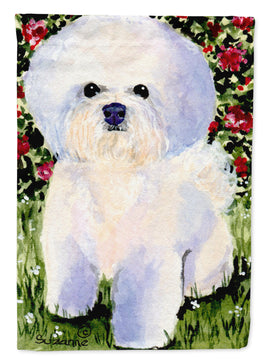 Bichon Frise Flag Canvas House Size