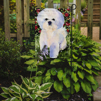 Bichon Frise Flag Garden Size