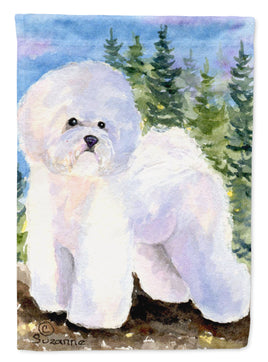 Bichon Frise Flag Canvas House Size