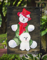 Bichon Frise Flag Garden Size